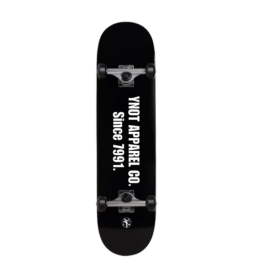 SKATEBOARD YNOT LOGO PRINT